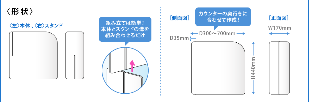 T型パネル形状